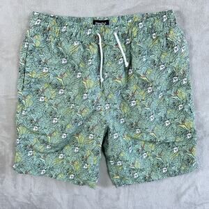 RipNDip Nermal Leaf Swim Trunks Men's XL Jungle Cat Board Shorts Pockets Surfer